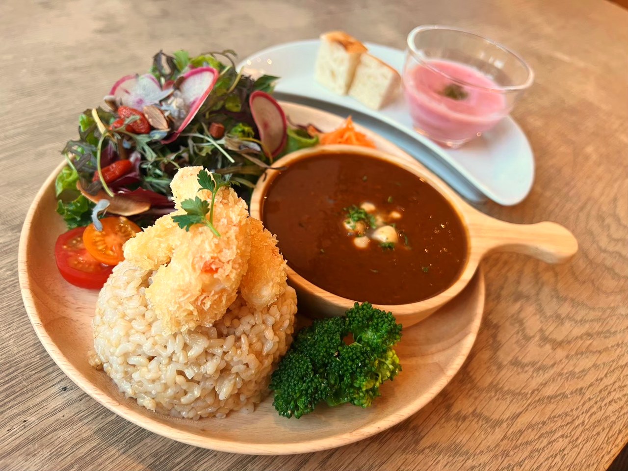 まるでエビフライカレー